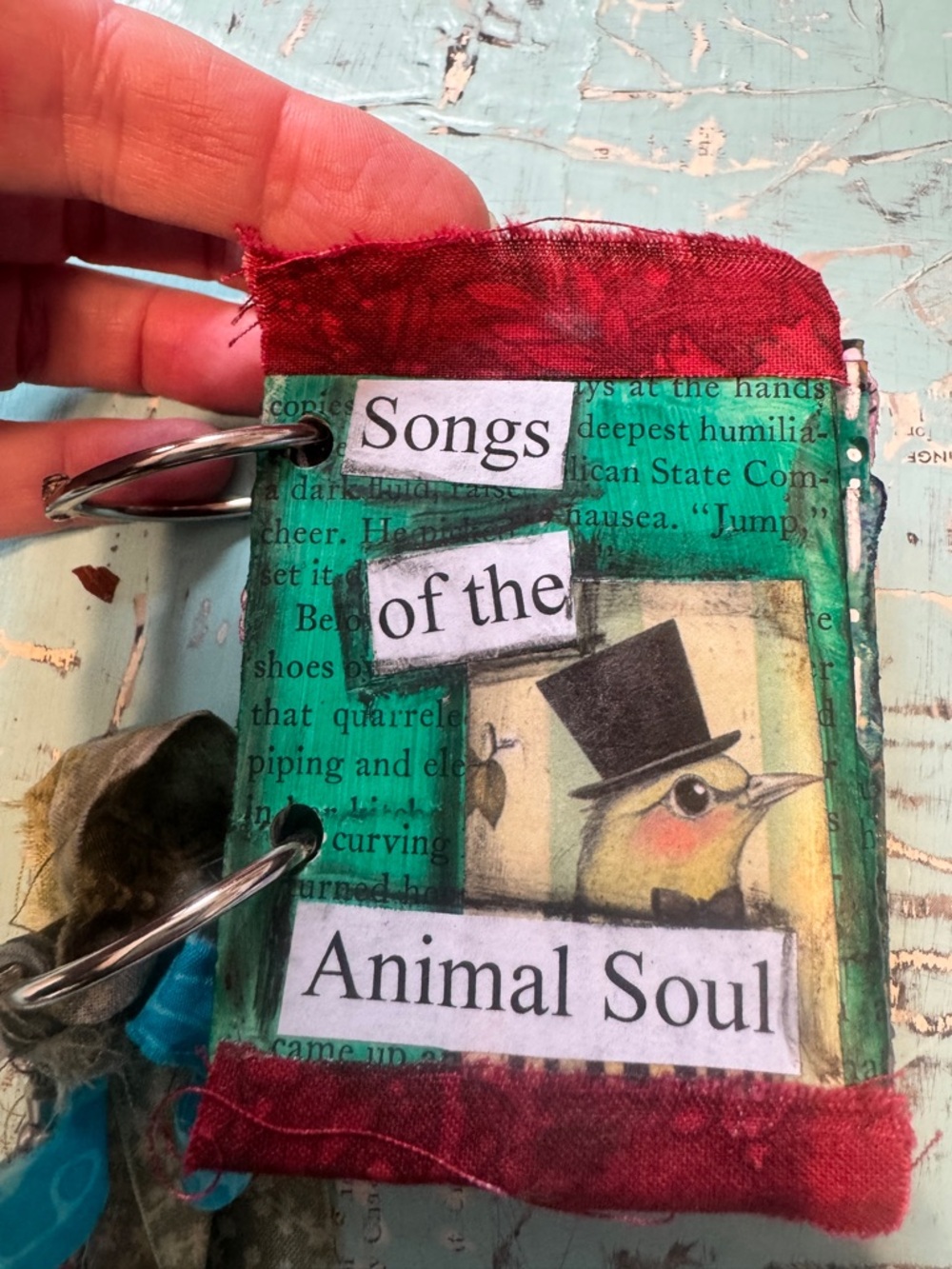 Songs of the Animal Soul Handmade Mixed Media Art Book Northern Michigan Artist - Picture 3 of 12